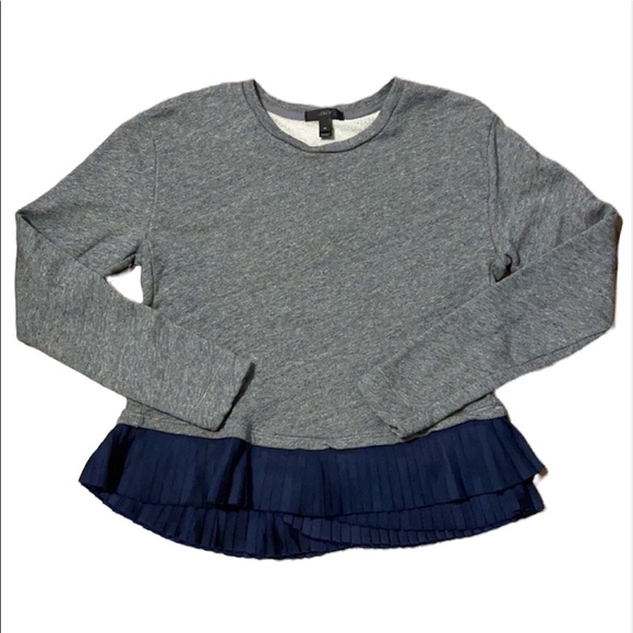 J CREW ruffled hem sweatshirt - Picture 7 of 12